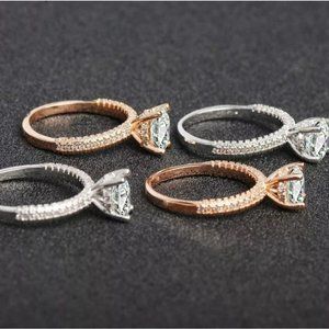 🌹NEW Rose Gold Round Diamond Engagement Ring